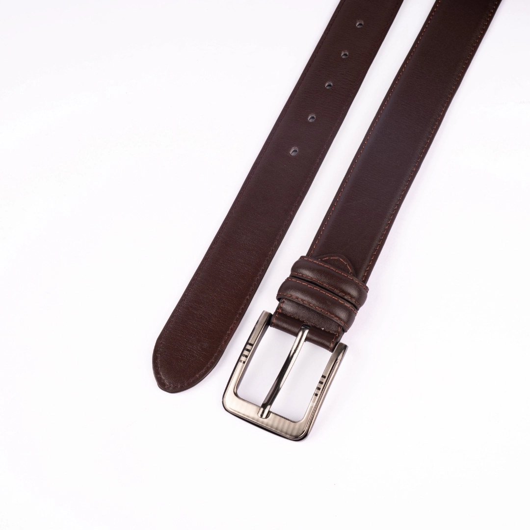 Reno Leather Formal Belt-Chocolate-Belt032